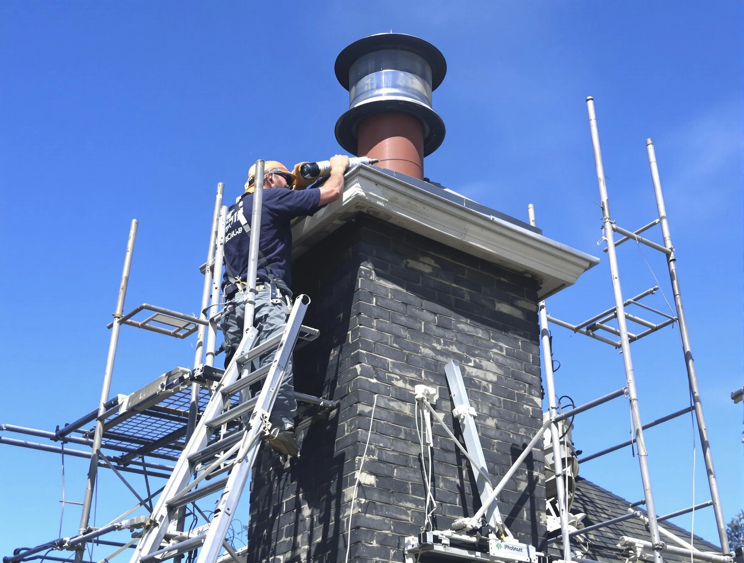 Sturdy chimney crown finished by Centennial Chimney Sweep in Centennial, CO
