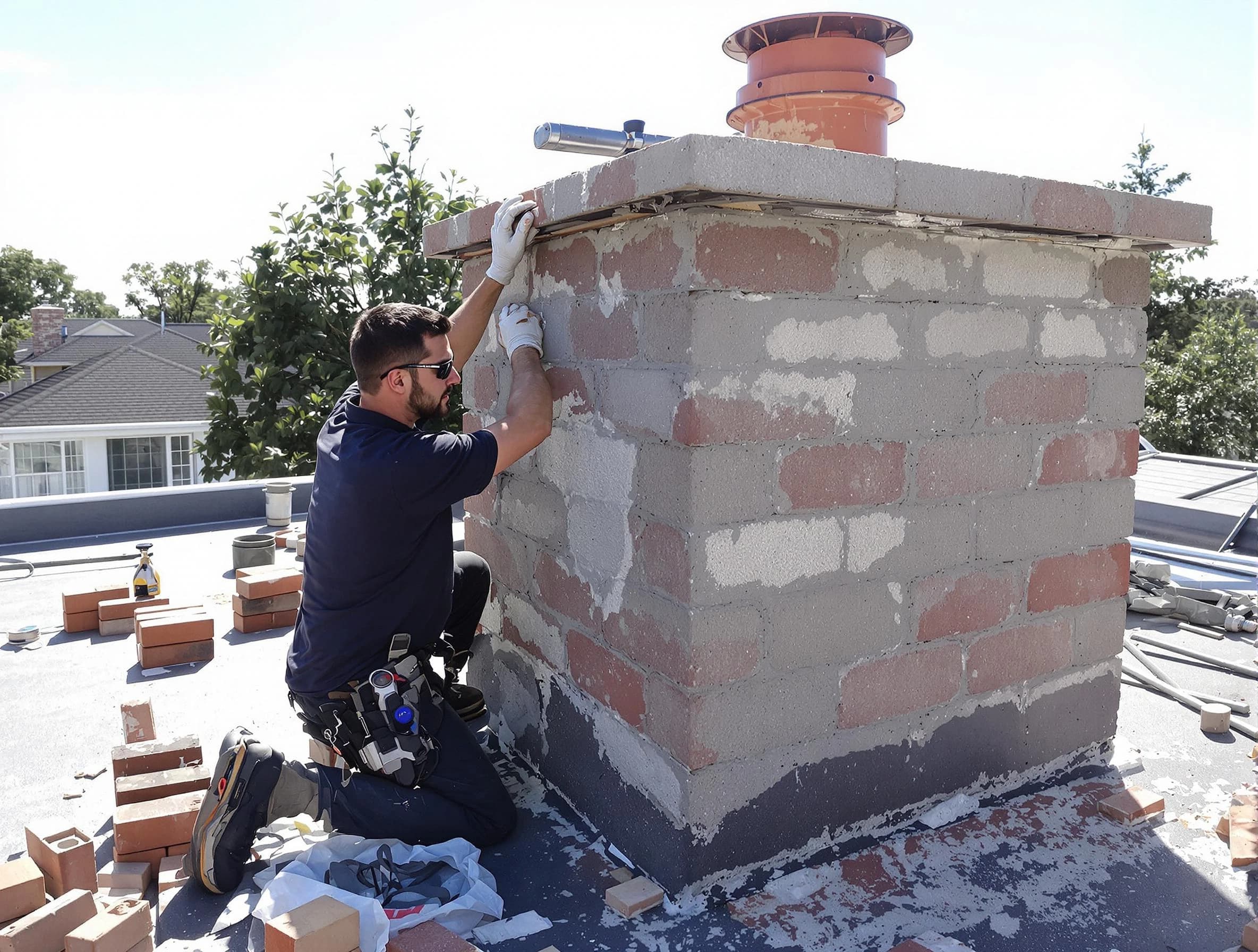 Advanced chimney repair process by Centennial Chimney Sweep in Centennial, CO
