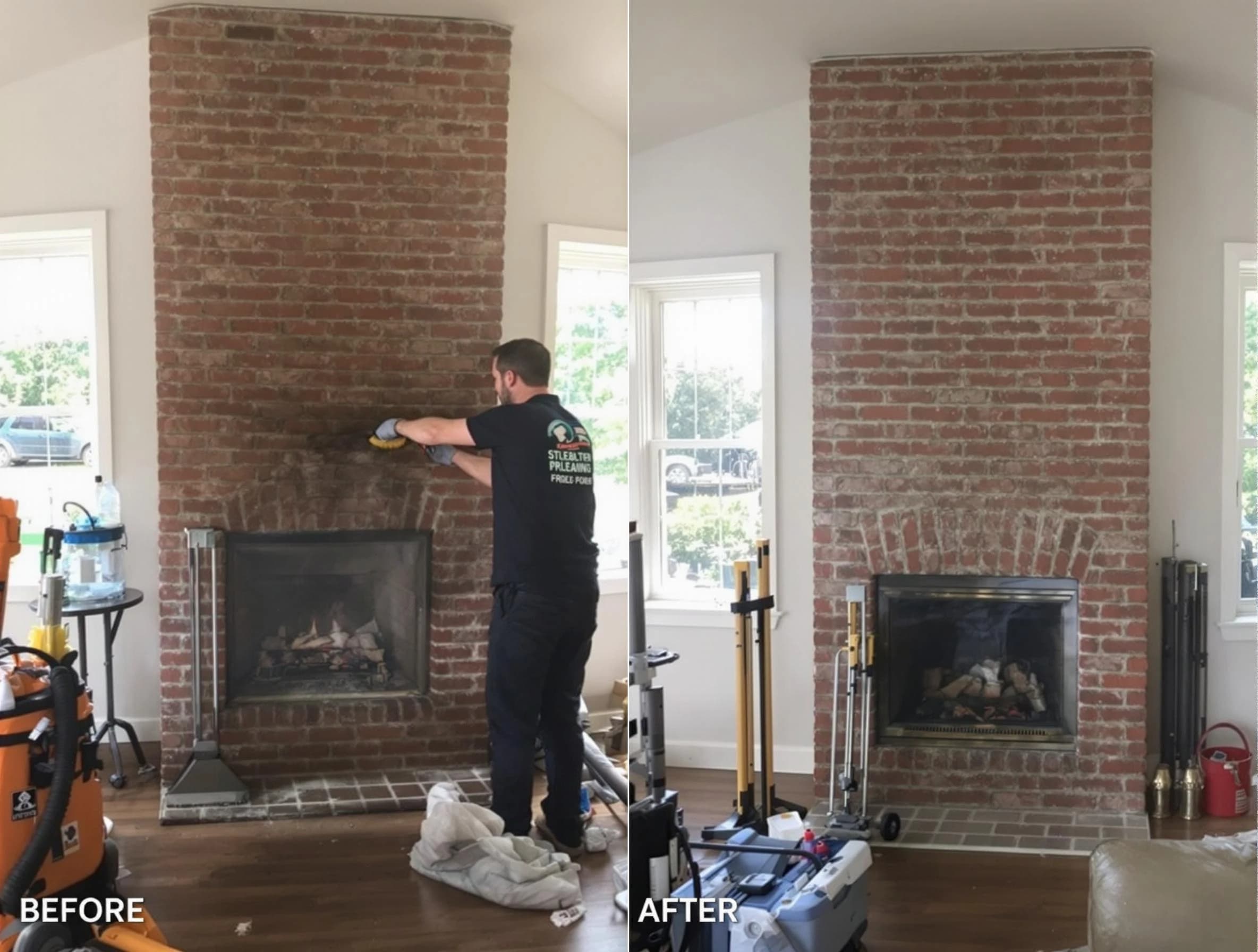 Finished chimney sweeping service by Centennial Chimney Sweep in Centennial, CO
