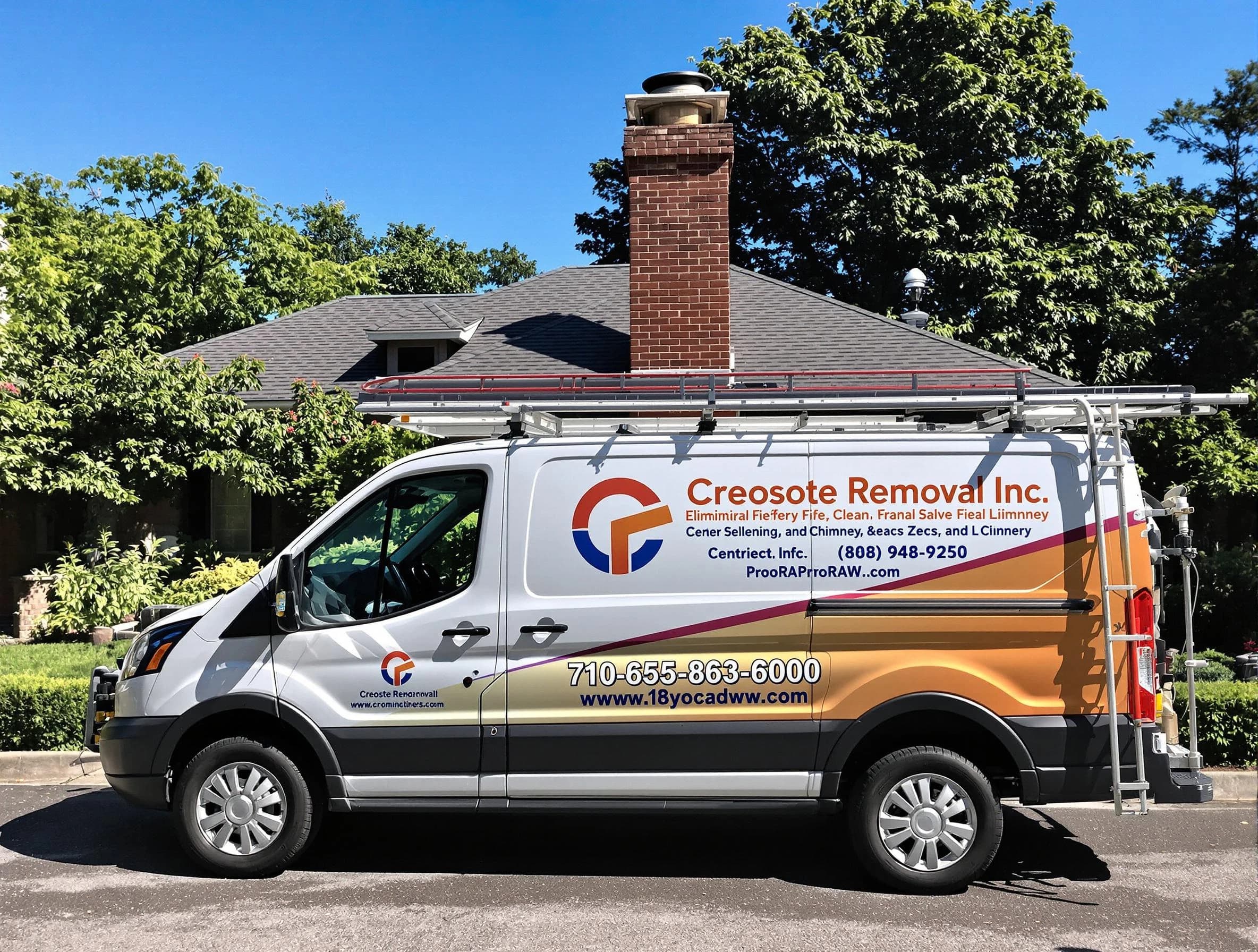 Centennial Chimney Sweep technician removing creosote safely in Centennial, CO