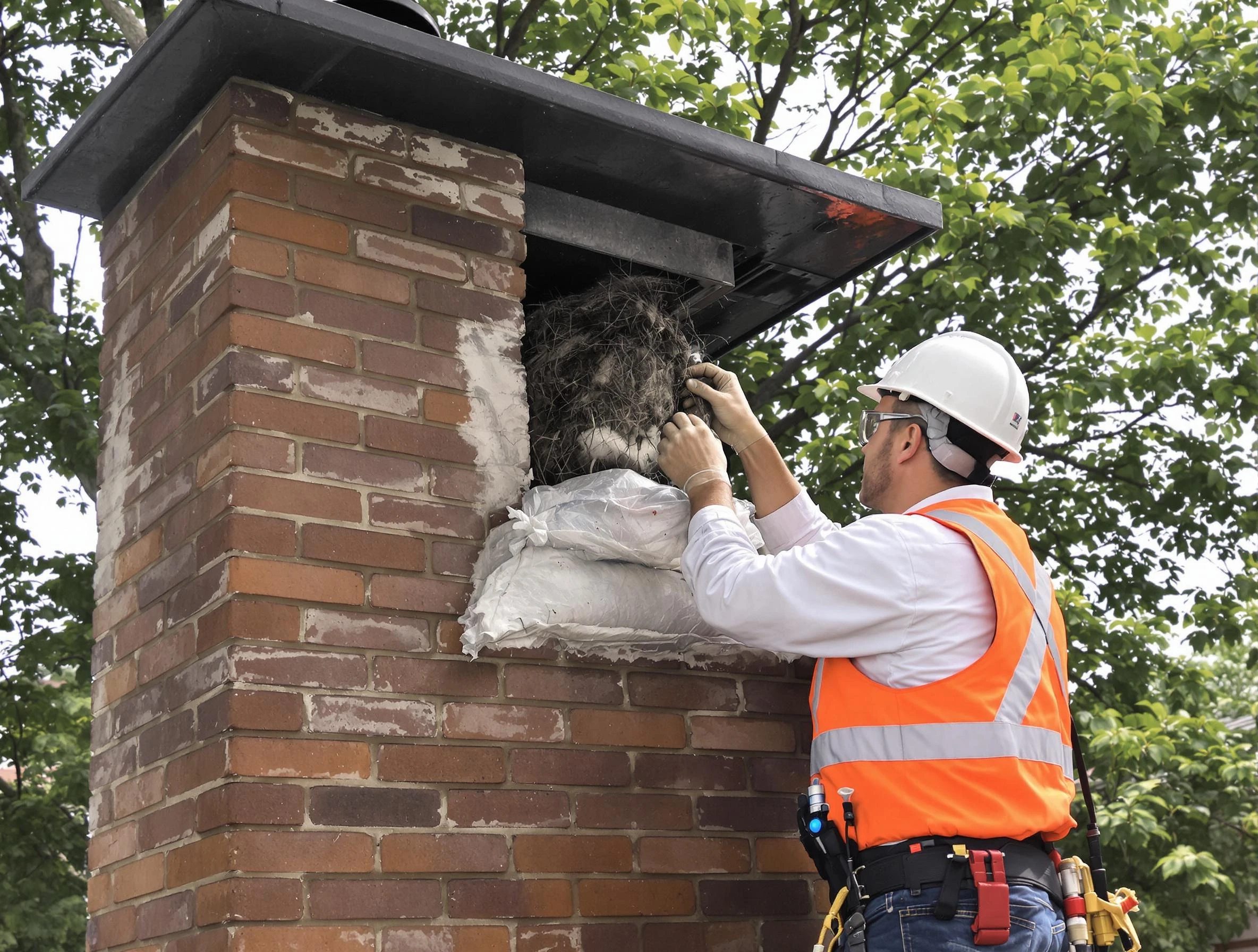 Humane removal of debris and animals by Centennial Chimney Sweep in Centennial, CO
