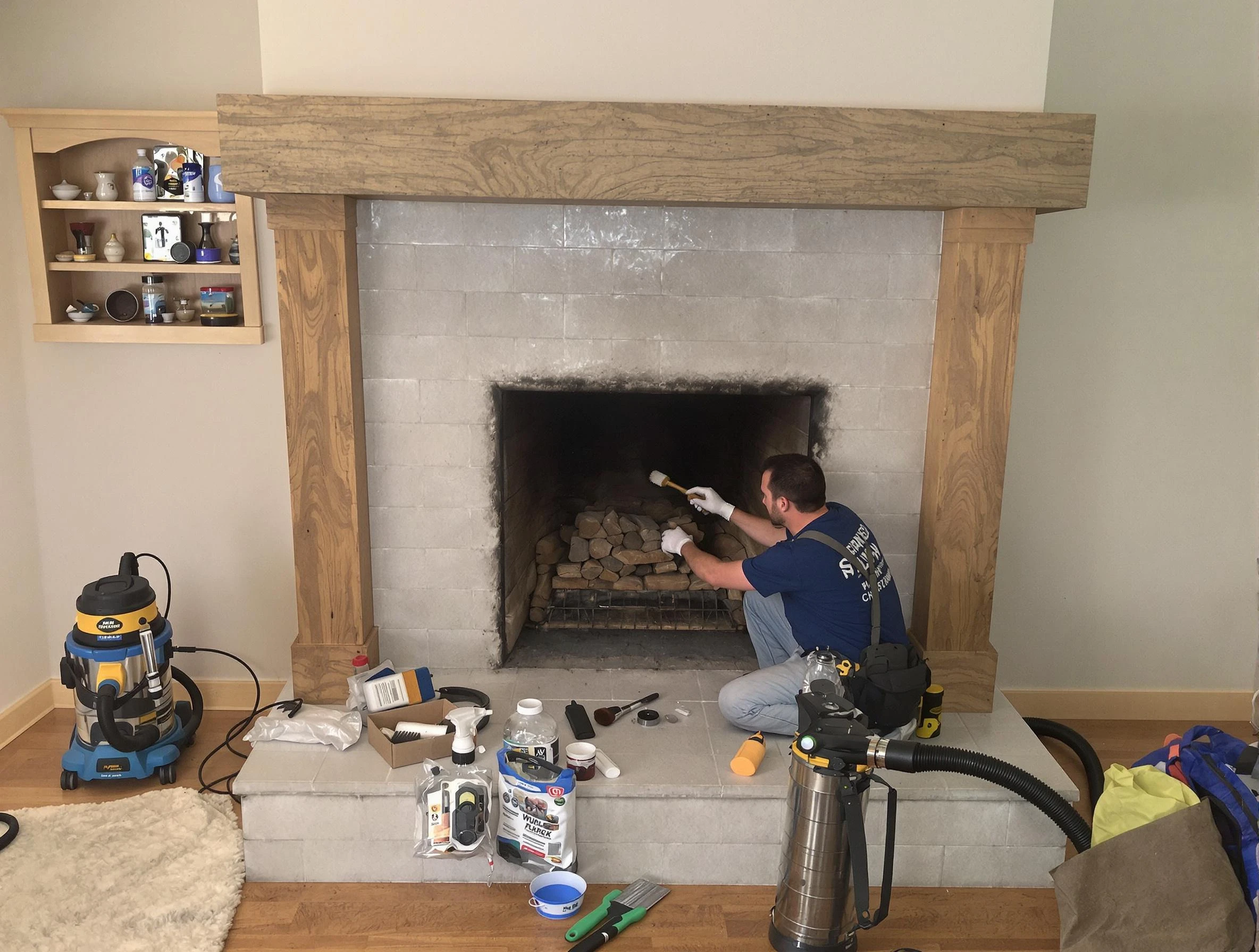 Detailed creosote removal process by Centennial Chimney Sweep in Centennial, CO